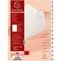 Exacompta Register aus Recyclingkunststoff 15-teilig, DIN A4 – Ansicht 1