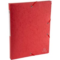 10 Exacompta Archivboxen "Scotten" aus Colorspan, 600 g/m², DIN A4, rot, RB 25 mm – Ansicht 1
