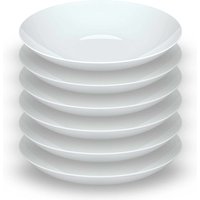 Mäser Suppentellerset 6-tlg. "Saturno Coupe" Porzellan, weiß