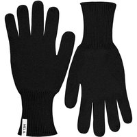 MELA Bio-Rippstrick-Handschuhe 'RISHI', schwarz, L