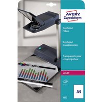 100 Avery Zweckform Laserdruck- und Kopierfolien Nr. 3552