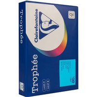 500 Blatt Clairfontaine Farbiges Kopierpapier "Trophee" 80 g/m², DIN A4, blau