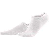 2er-Pack Living Crafts Bio-Damen-Sneaker-Socken "Abby" white, Gr. 39/42