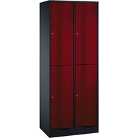 Schließfachschrank 2 Türme an/rt 2er – Ansicht 1