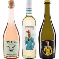 Bio-Weinpaket "Perlend" mit Weißwein, Prosecco und Perlwein alkoholfrei, 3 x 0,75 l
