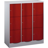 Schließfachschrank 3 Türme lg/rt 3er – Ansicht 1