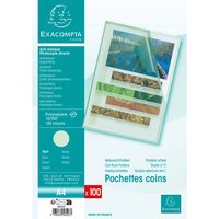 Exacompta Aktensichthüllen genarbt, DIN A4, 120µ, 100 Stk., grün