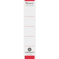 10 memo-Rückenschilder 5cm rot
