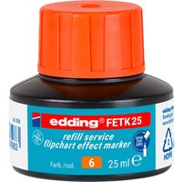edding Nachfülltinte "FETK 25" Flipchart Effektmarker, 25ml, orange