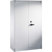 Feuergeschützte Flügeltürenschrank lichtgrau B 120 cm, H 195 cm – Ansicht 1