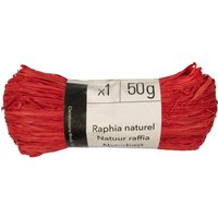 Geschenkbänder aus Bast 75 x 100 cm, 50 g, rot