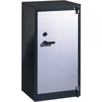 Feuergeschützte Flügeltürenschrank anthrazit/alusilber B 65 cm, H 122,6 cm