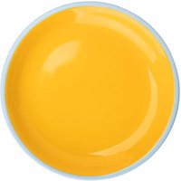 tranquillo Teller "ORANGE CANDY" aus Steinzeug, Ø 20,5 cm, orange/blau