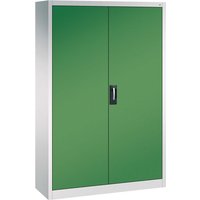 C+P Stahlschrank mit Flügeltüren "Acurado" H1950xB1200xT400mm, Lichtgrau/Resedagrün – Ansicht 1