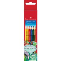 Faber-Castell Buntstift 'Colour Grip' 6er-Pack, mit Soft-Grip-Zone, Dreikantform, farbs. – Ansicht 1