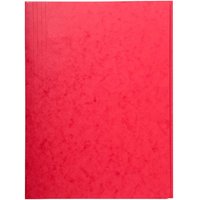 25 Exacompta Sammelmappen, Colorspan-Karton, 390 g/m², DIN A4, 3 Klappen, rot