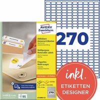6.750 Stick+Lift Etiketten 17,8 x 10 mm, A4 – Ansicht 1