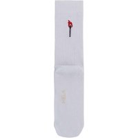 MELA Bio-Socken 'Match', gerippt, weiß, Gr. 43/46
