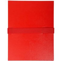10 Exacompta Dokumentenmappen "Balacron", Klettverschlussband, DIN A4, rot – Ansicht 1