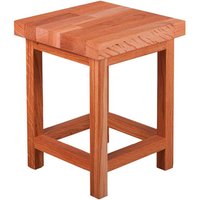 Hocker "MAX 3" B 30 x T 30 x H 40 cm, Plattenstärke 4 cm, Eiche geölt – Ansicht 1