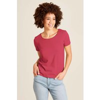 tranquillo Bio-Damen-T-Shirt mit gekreuzten Rückendetails, anemone, Gr. L – Ansicht 1