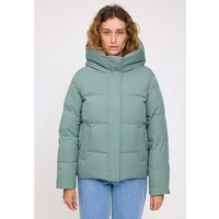 MAZINE Damen-Steppjacke 'Basic Puffer' mit großer Kapuze, jade, Gr. XS