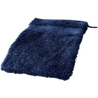 Cotonea Frottier Waschhandschuh 15 x 20 cm, Bio-Baumwolle, azurblau – Ansicht 1