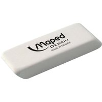 Maped Radierer "Dessin" aus Naturkautschuk, weiß, mittel, 5,4 x 1,8 cm