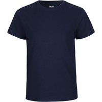 Neutral Bio-Kinder-T-Shirt mit Rundhalsausschnitt, navy, Gr. 140/146