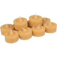 10er Set Teelichter aus Bienenwachs