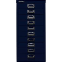 Schubladenschrank 10 Schübe, DIN A4 oxfordblau – Ansicht 1