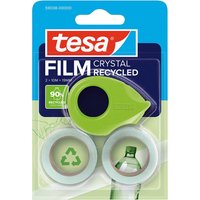 tesa Mini Abroller inkl. 2 Rollen 10 m x 19 mm "CRYSTAL RECYCLED" – Ansicht 1