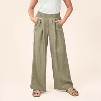 Living Crafts Damen-Hose "TOINI" mit flexiblem Bund, sage, Gr. 36 – Ansicht 1