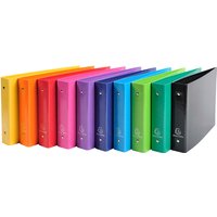 10 Exacompta Ringbücher "Iderama", 165x240 mm für DIN A5, 2 Ringe, sortiert
