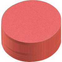 250 Blatt Moderationspapier Kreise 9,5 cm rot – Ansicht 1