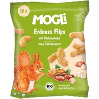MOGLi Bio-Erdnussflips "Kichererbsen", 30 g