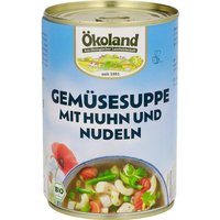 Ökoland Bio-Gemüsesuppe mit Huhn und Nudeln, 400 g