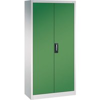 C+P Büroschrank Acurado, H1950xB930xT400mm, Lichtgrau/Resedagrün – Ansicht 1