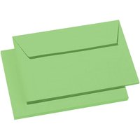 20 Clairefontaine Briefumschläge "Pollen" C6, Haftklebung, o. Fenster, 120 g/m² grün – Ansicht 1