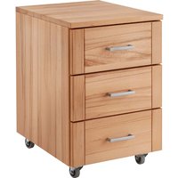 Rollcontainer "buxing selet" B 40 x T 50 x H 60 cm, Rahmenfront, Kernbuche – Ansicht 1