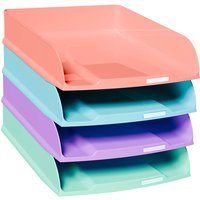 4 Exacompta Briefablagen Combo Styli "Candy Tidy", DIN A4+, sortiert – Ansicht 1