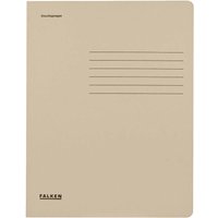 Falken Einschlagmappe mit 3 Klappen 320g/m² grau
