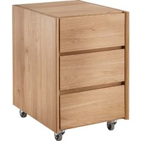 Rollcontainer "buxing 3.0" B 40 cm x T 50 cm x H 59,8 cm, Wildeiche – Ansicht 1