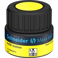 Schneider Nachfülltinte Maxx 660 für Textmarker Job, 30 ml, gelb – Ansicht 1
