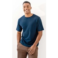 Living Crafts Bio-Herren-T-Shirt "AIDEN" aus schwerem Jersey, deep sea, Gr. M – Ansicht 1