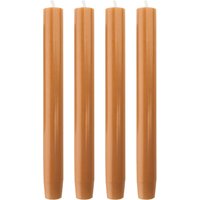 tranquillo 4er-Pack Stabkerzen "GLUMI" aus Stearin, H 20 cm, orange – Ansicht 1