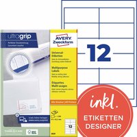 1.200 Zweckform Etiketten '3659' 97 x 42,3 mm, A4 – Ansicht 1