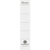 10 memo-Rückenschilder 5cm grau