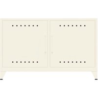 BISLEY Sideboard "Fern" 1 Fachboden, B114xT40xH72,5cm, verkehrsweiß – Ansicht 1