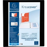 10 Exacompta Ringbücher "Kreacover", DIN A4 Maxi, 4 Ringe 40 mm, RB 64 mm, schwarz – Ansicht 1